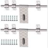 Smart Shophar Stainless Steel Spider Aldrop 10 Inches Silver, Pack of 2 / Durable and Sturdy/Smooth Functionality/Suitable for Wooden Doors view 1