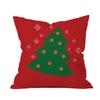 the purple tree Christmas Polyester Cushion Cover, 16x16 -inch, Multicolour view 1