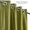 FRESH FROM LOOM Plain Curtains for Door 9 Feet Long | Curtain for Big Window | Yarn Weaved Parda | Modern Parde for Living Room Bedroom | Hypoallergenic (Light Green, 1pc only) view 4