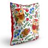 Kesar Enterprises Jute Fabric Printed Throw/Pillow, Cushion Covers for Living/Bed Room - Multicolour, 24 X 24 Inch view 2