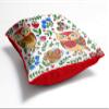 Kesar Enterprises Jute Fabric Printed Throw/Pillow, Cushion Covers for Living/Bed Room - Multicolour, 24 X 24 Inch view 3