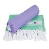 Sathiyas Cotton Bath Towel Pack of 2 (Lavender || Green) view 1