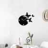 Sehaz Artworks Wall Clocks for Bedroom | Wall Clock for Living Room | Designer Wooden Butterfly Clocks for Home view 2