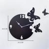Sehaz Artworks Wall Clocks for Bedroom | Wall Clock for Living Room | Designer Wooden Butterfly Clocks for Home view 4
