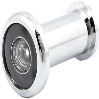 HOMEPRODUCTS4U Door View Silver Finish 180 Degree (Door Hardware Fittings) Pack of 4