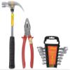 Globus 860 Steel Home Hand Tools Kit, Set of 3 (Hammer,Doe Spanner Set,Plier) view 1