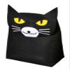 LINENWALAS Cat Foldable Polyester Clothes Laundry Cum Toys Storage Bag, 44 cm x 55 cm x 26 cm, Black view 1
