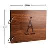 Sehaz Artworks EiffelTower Scrapbook Photo Albums for 4x6 Photos for Baby Birthdays, Couples Husband Wife (26 cm X 16 cm X 4 cm, Brown) view 3