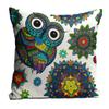 sleep nature's Jute Fabric Printed Throw/Pillow, Cushion Covers for Living/Bed Room - Multicolour, 24 X 24 Inch view 1