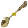 SHIV SHAKTI ARTS Handmade Pure Set of 3 Brass Designer Spoon Length=7 inch view 2