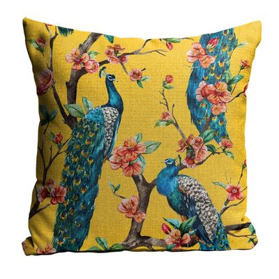 sleep nature's Jute Fabric Cushion Covers - 24x24 Inch, Multicolor