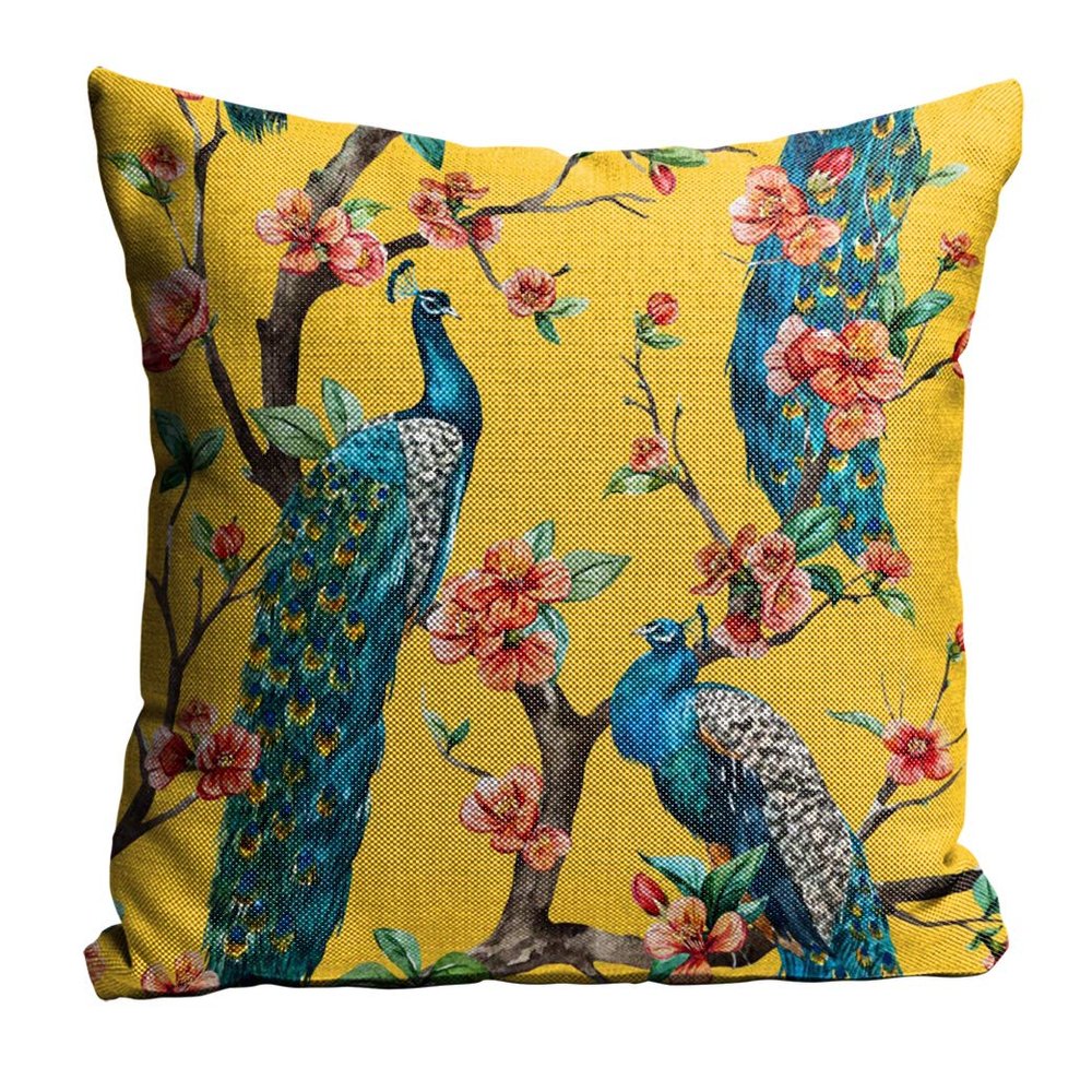 sleep nature's Jute Fabric Cushion Covers - 24x24 Inch, Multicolor