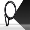 Smart Shophar Plastic Nemani Curtain Ring 1.2 Inches Black Pack of 6 - Durable and Practical Curtain Rings - Quick and Simple Setup, Secure Fastening, Stylish Design view 1