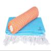 Sathiyas Soft Cotton Bath Towels - Pack of 2 (Blue, Orange) view 1