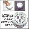 EVALUEMART Pack Of 3 Plastic Night LED Light, White, 6.8 Centimeters, 1.7 Centimeters view 2