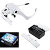PIA INTERNATIONAL Loupe Binoculaire Headband Magnifying Glasses Magnifier Interchangeable 5 Lenses view 1