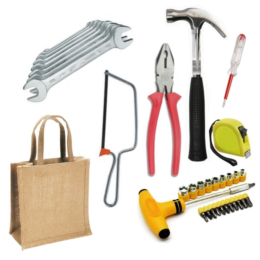 ADITYA INFO Steel 35 Piece GBT Multipurpose Hand Toolkit - Set of 5 (Multicolour)