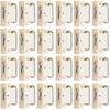 Smart Shophar Steel and Plastic Quick Door Catcher 2.25 Inches Silver White Cream, Pack of 24 / Heavy Duty Magnet Door Holder/Strong Magnetic Door Mounted Stopper Wardrobe Bottom Edges view 1