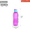 Signoraware Fliptop Aqua BPA Free Plastic Bottle | Airtight | freezer safe | Perfect for Storing Cold beverages During home & Office time | School & Office Use (500ml x 4 | Set of 4 | MultiColour) view 2