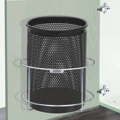 Planet Stainless Steel Bin Holder/Dustbin Holder/Garbage Bin/Dust Bin Storage Rack/Dustbin Holder for Kitchen Cabinet/Dust Bin Holder for Modular Kitchen (10 Inches, Pack of 1)