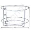 Planet Stainless Steel Bin Holder/Dustbin Holder/Garbage Bin/Dust Bin Storage Rack/Dustbin Holder for Kitchen Cabinet/Dust Bin Holder for Modular Kitchen (10 Inches, Pack of 1) view 3