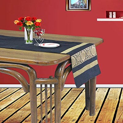 Dekor World Floral Brocekt Runner