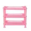 ARISERS Multipurpose 3 Layer Plastic Rack Pink view 1