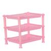 ARISERS Multipurpose 3 Layer Plastic Rack Pink view 2