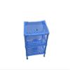 ARISERS One Step Ahead with the device of A Rising Sun Plastic Foldable Multipurpose Storage Self with 3 Layers Rack (10-inch, Blue) view 2