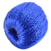 Super Shiny Silk Thread Royal Blue Wrapped Wooden Beads for Jewellery Making- Pack of 20 view 3