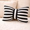 The Purple Tree Cute Bow Cushion (Pack of 1, 14x16 inch, Satin) Cute Cushion for Girls Room Decor, Bow Pillow view 3