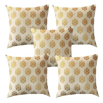 Pink Parrot- Square Throw Pillow CushionCover Cushion Case Sofa Chair Seat Pillowcase 16 X 16 Inches Set of 5