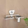 Fortune Bathroom Soap Dish + Tumbler Holder or Soap Case with Toothbrush Stand (Material : Stainless Steel) Set of 1 view 1