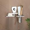 Fortune Bathroom Soap Dish + Tumbler Holder or Soap Case with Toothbrush Stand (Material : Stainless Steel) Set of 1 view 4