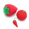 PRANSUNITA Needles Pin Cushion Tomato & Strawberry Shape, Perfect Item for organizing Your Needles, Pack of 2 view 1