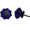 Indian-Shelf 4 Pieces Artistic Cabinet Knobs Melon Glass Blue Dresser Knobs view 1