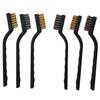 DIY Crafts Pack Of 6 Pc Set, Design No #6, Mini Wire Brush Set Steel Brass Nylon Cleaning Polishing f (Pack Of 6 Pc Set, Design No #6) view 1