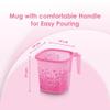 Nayasa Square Ring Funk Plastic Bucket Set for Bathroom | Bucket and Mug (18 Liters & 1.5 Liters) | Bathroom Set of 2 | Bathroom Accessories Set | Bathroom Bucket Set | Pink view 4