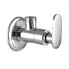 Grower Tinni Fusion Quarter Turn Fitting Angle Valve with SS Wall Flange (Chrome Finish) Made with 100% Brass 9.6 X 5 X 3 cm view 1