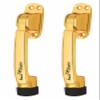 Smart Shophar Brass Meldal Door Stopper 5 Inches Gold, Durable and Scratch-Resistant, Pack of 2 for Safe Door Handling view 1