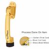 Smart Shophar Brass Meldal Door Stopper 5 Inches Gold, Durable and Scratch-Resistant, Pack of 2 for Safe Door Handling view 3