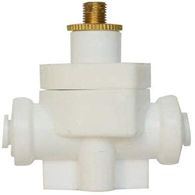 Quenchit TDS Controller with Integrated Quick Fit Connectors for 1/4-inch RO Tube (White and Blue)