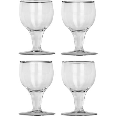 Somil Beautiful Wine Glasses for Memorable Moments, 180 ml, Capacity, Pack of 4, Size: 13.5 X 6 X 6 Cm
