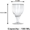 Somil Beautiful Wine Glasses for Memorable Moments, 180 ml, Capacity, Pack of 4, Size: 13.5 X 6 X 6 Cm view 3