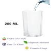 Somil Clear Elegance: Timeless Glass Designs for Every Occasion, 200 ml, Capacity, Pack of 4, Size: 12 X 6.5 X 6.5 Cm view 4