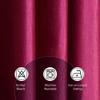 FRESH FROM LOOM Plain Curtains for Door 9 Feet Long | Curtain for Big Window | Yarn Weaved Parda | Modern Parde for Living Room Bedroom | Screens with Eyelet Ring | Hypoallergenic (Wine, 1pc only) view 2