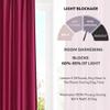 FRESH FROM LOOM Plain Curtains for Door 9 Feet Long | Curtain for Big Window | Yarn Weaved Parda | Modern Parde for Living Room Bedroom | Screens with Eyelet Ring | Hypoallergenic (Wine, 1pc only) view 3