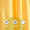 FRESH FROM LOOM Plain Curtains for Door 9 Feet Long | Curtain for Big Window | Yarn Weaved Parda | Modern Parde for Living Room Bedroom | Screens with Eyelet Ring | Hypoallergenic (Yellow, 1pc only) view 2