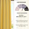 FRESH FROM LOOM Plain Curtains for Door 9 Feet Long | Curtain for Big Window | Yarn Weaved Parda | Modern Parde for Living Room Bedroom | Screens with Eyelet Ring | Hypoallergenic (Yellow, 1pc only) view 3