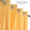 FRESH FROM LOOM Plain Curtains for Door 9 Feet Long | Curtain for Big Window | Yarn Weaved Parda | Modern Parde for Living Room Bedroom | Screens with Eyelet Ring | Hypoallergenic (Yellow, 1pc only) view 4